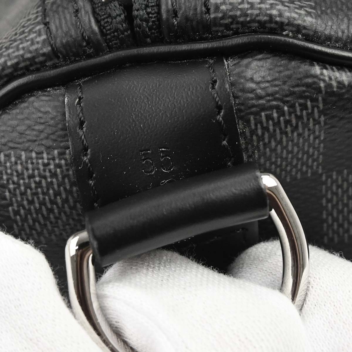 Louis Vuitton Damier Graphite Keepall Bandouliere 55 Duffle N41413