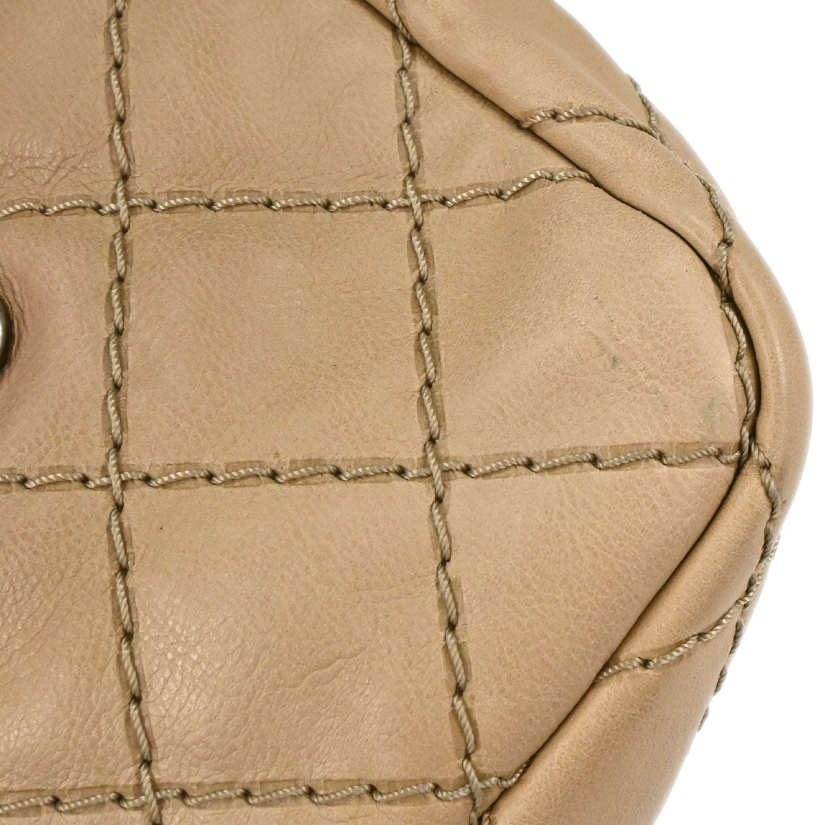 Chanel 2013-2014 Beige Calfskin Natural Beauty Split Pocket Flap Bag