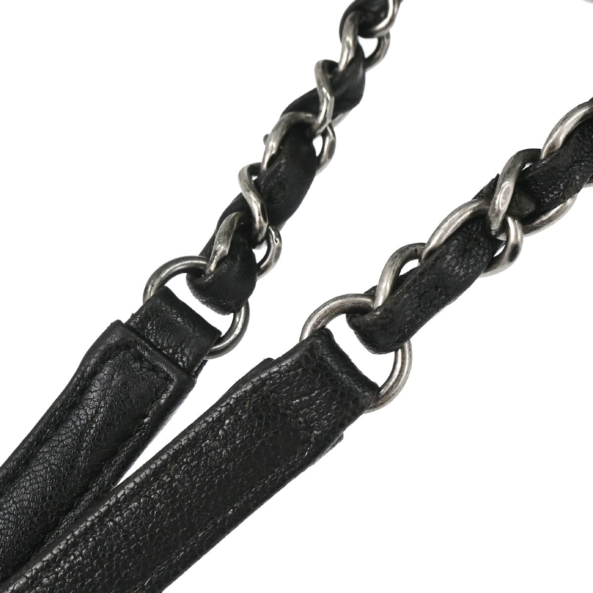Chanel 2015-2016 Black Lambskin Tote Handbag
