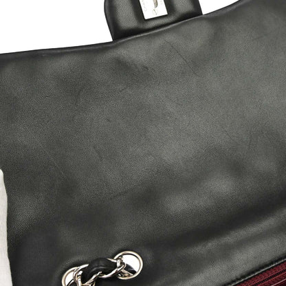 Chanel Black Lambskin Jumbo Classic Flap Shoulder Bag