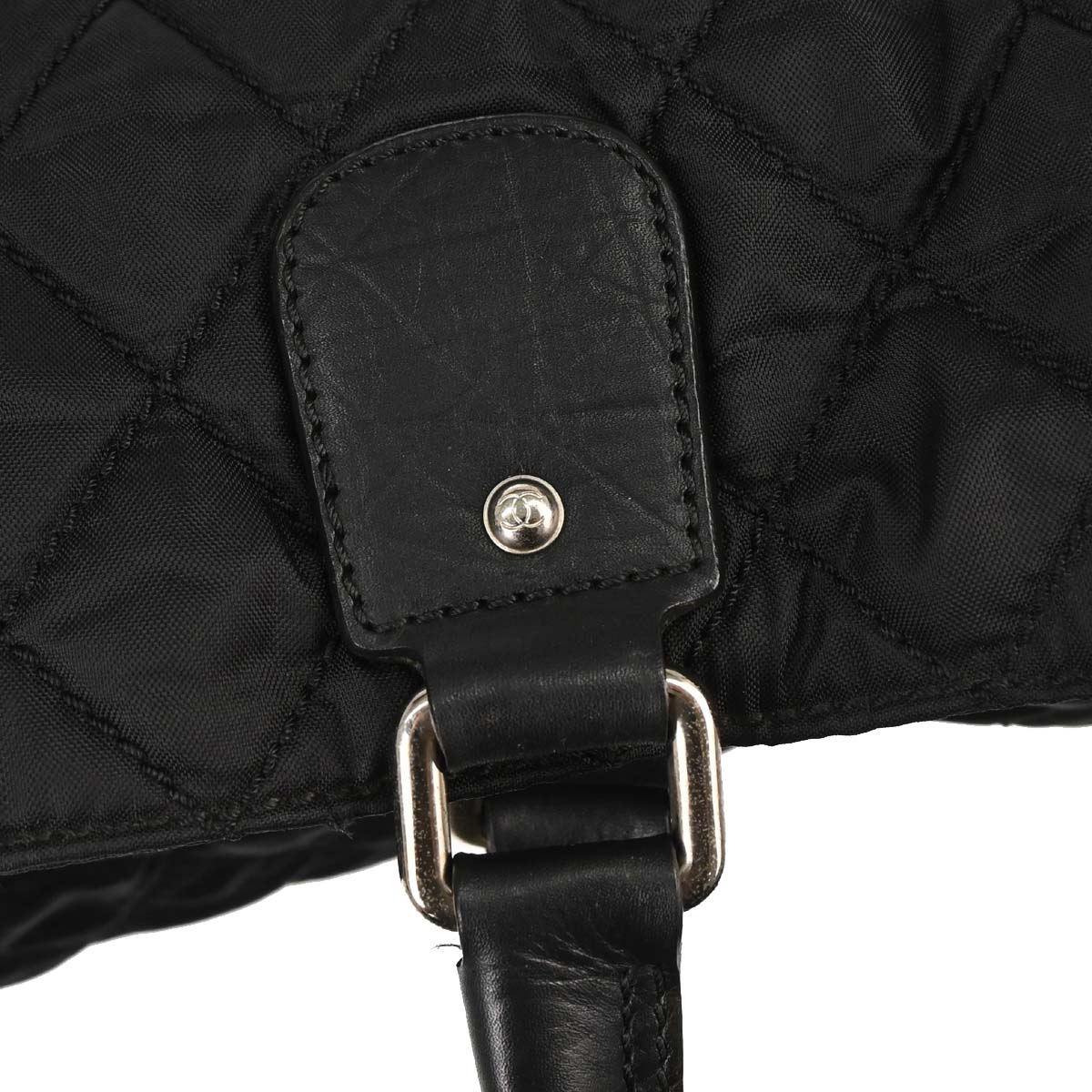 Chanel 2005-2006 Black Nylon Paris Tote Handbag