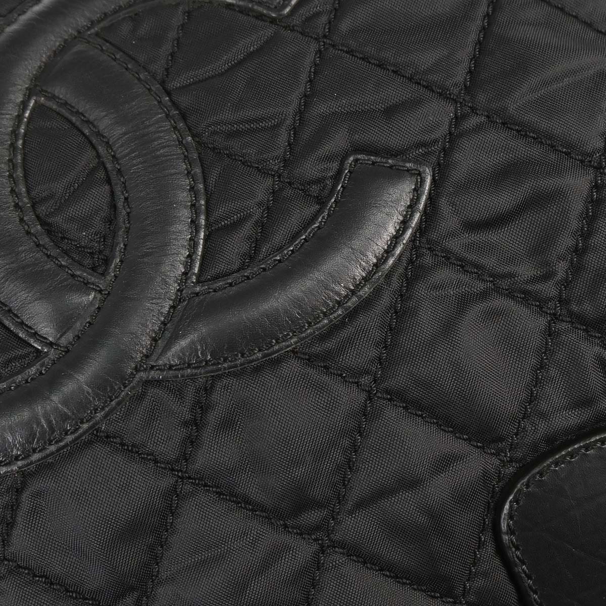 Chanel 2005-2006 Black Nylon Paris Tote Handbag