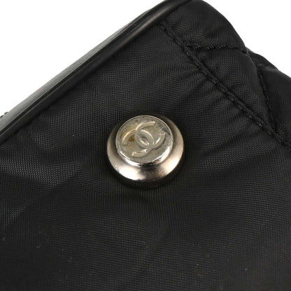 Chanel 2005-2006 Black Nylon Paris Tote Handbag