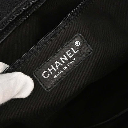 Chanel 2005-2006 Black Nylon Paris Tote Handbag