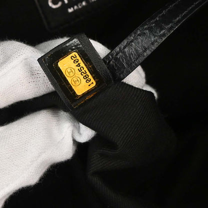 Chanel 2005-2006 Black Nylon Paris Tote Handbag