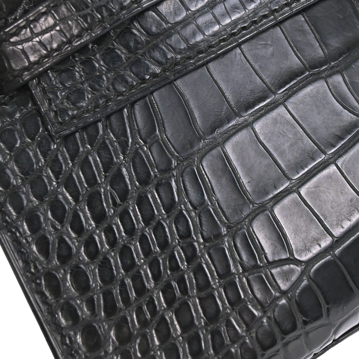 Hermes * Black Matt Alligator Kelly Pochette Handbag