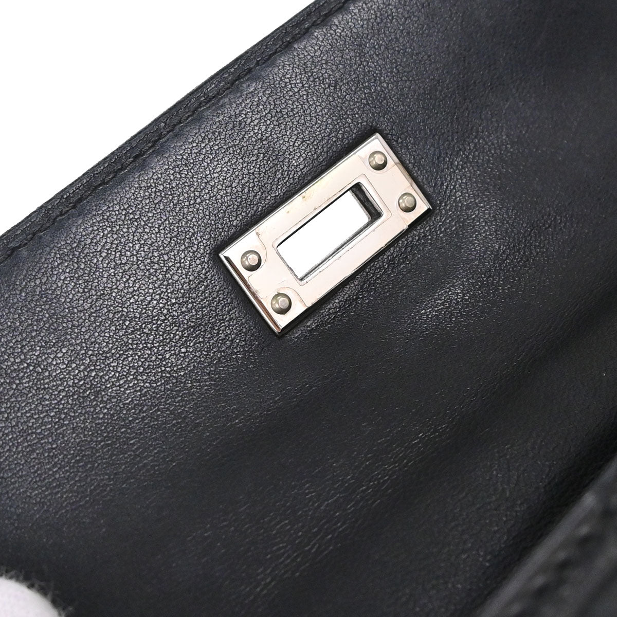 Hermes * Black Matt Alligator Kelly Pochette Handbag