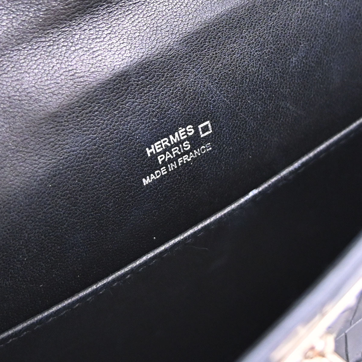 Hermes * Black Matt Alligator Kelly Pochette Handbag