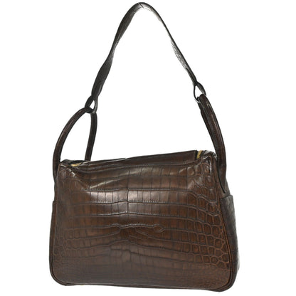 Hermes * Chocolat Matt Niloticus Lindy 30 Shoulder Bag