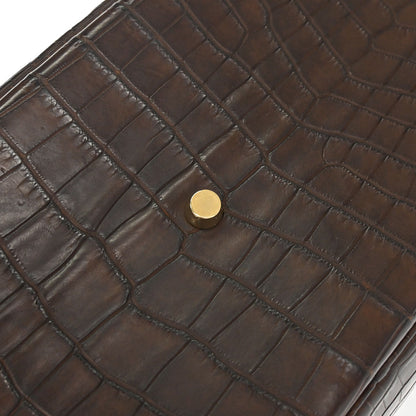 Hermes * Chocolat Matt Niloticus Lindy 30 Shoulder Bag