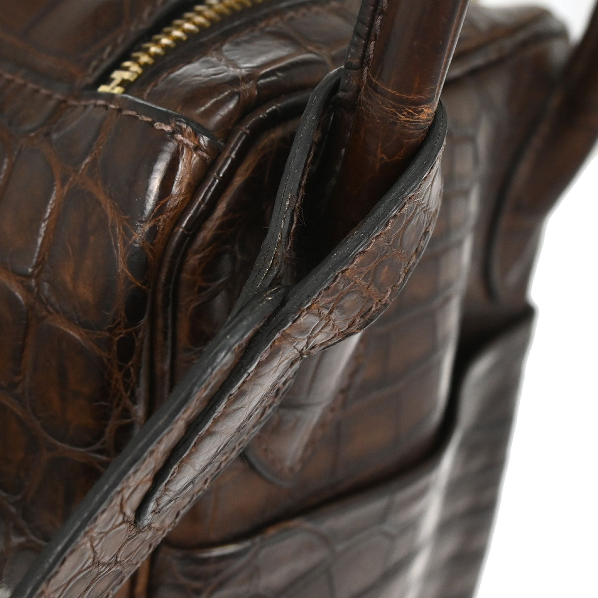 Hermes * Chocolat Matt Niloticus Lindy 30 Shoulder Bag