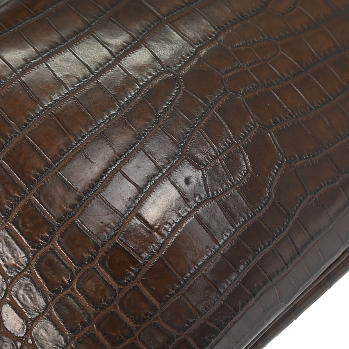 Hermes * Chocolat Matt Niloticus Lindy 30 Shoulder Bag