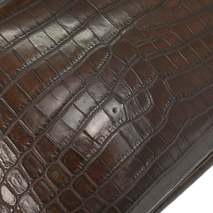 Hermes * Chocolat Matt Niloticus Lindy 30 Shoulder Bag