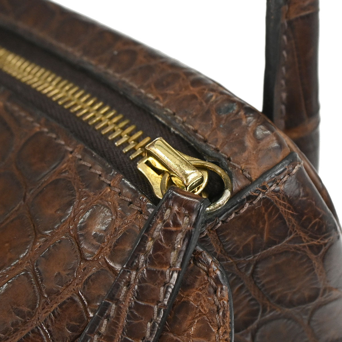 Hermes * Chocolat Matt Niloticus Lindy 30 Shoulder Bag