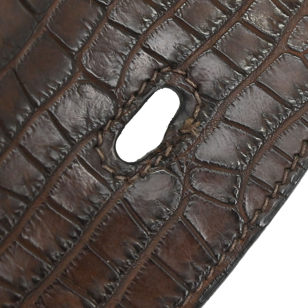 Hermes * Chocolat Matt Niloticus Lindy 30 Shoulder Bag