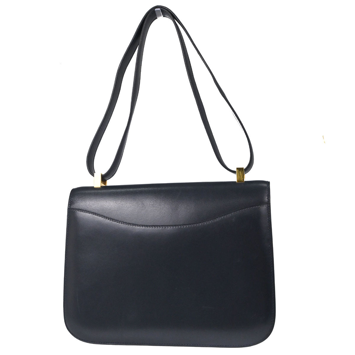 Hermes Blue Indigo Box Calf Constance 23 Shoulder Bag