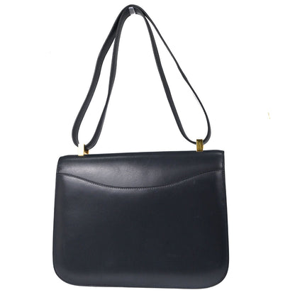Hermes Blue Indigo Box Calf Constance 23 Shoulder Bag
