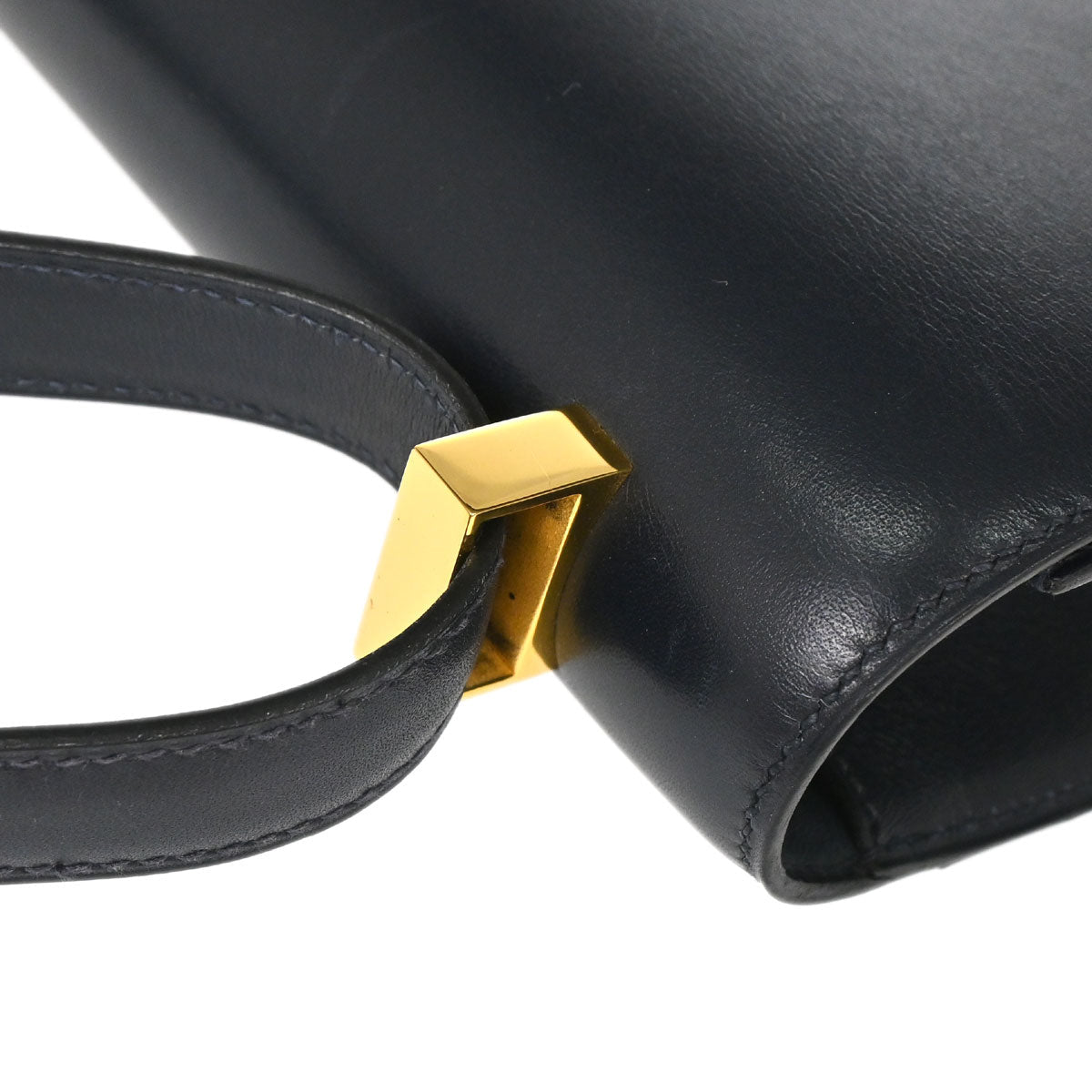 Hermes Blue Indigo Box Calf Constance 23 Shoulder Bag