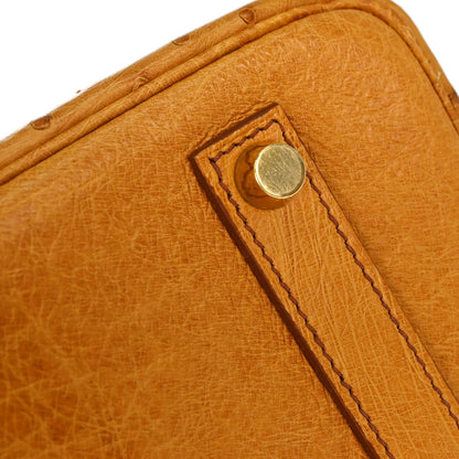 Hermes * Chestnut Ostrich Birkin 35 Handbag