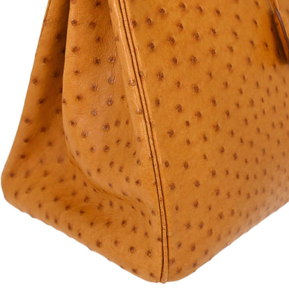 Hermes * Chestnut Ostrich Birkin 35 Handbag