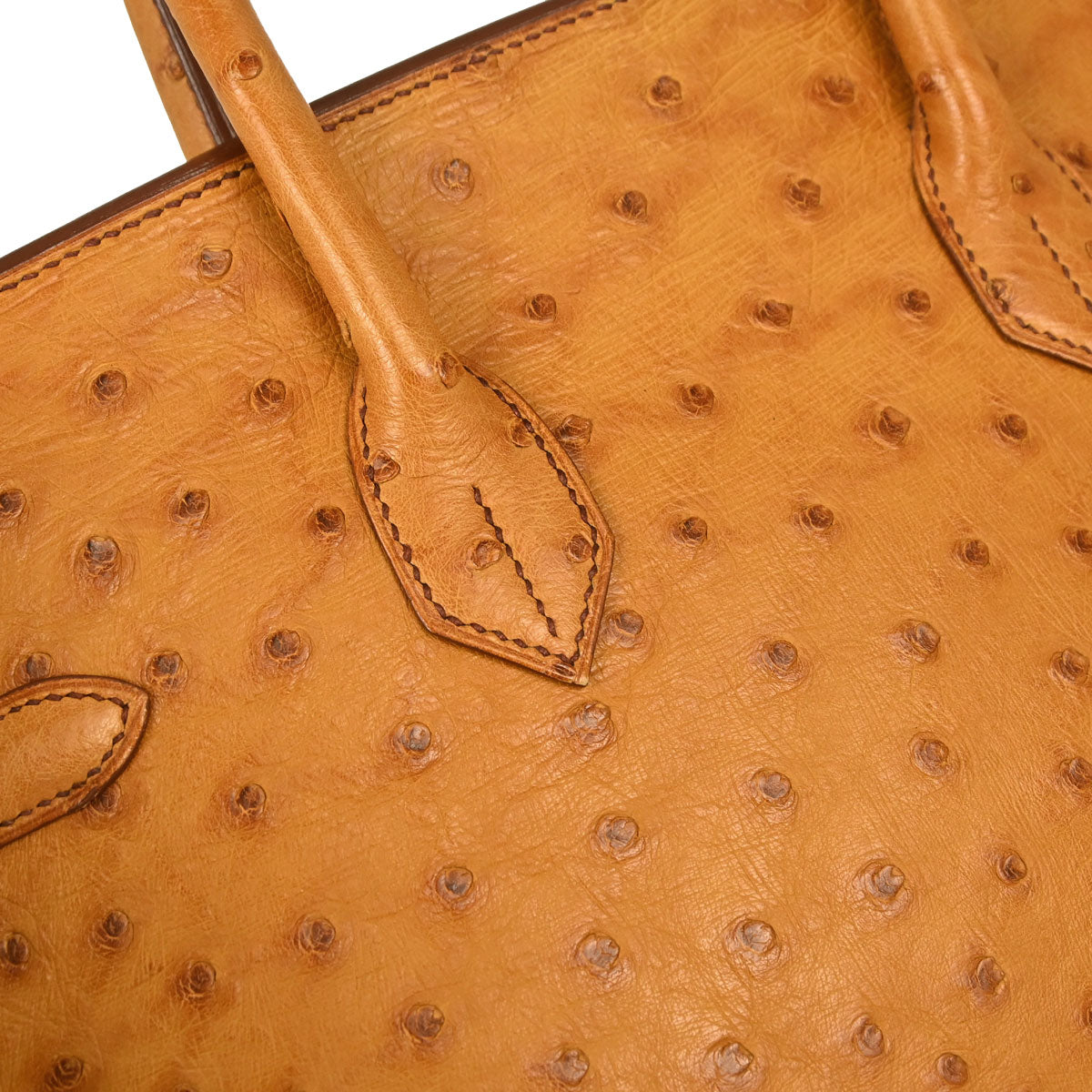 Hermes * Chestnut Ostrich Birkin 35 Handbag