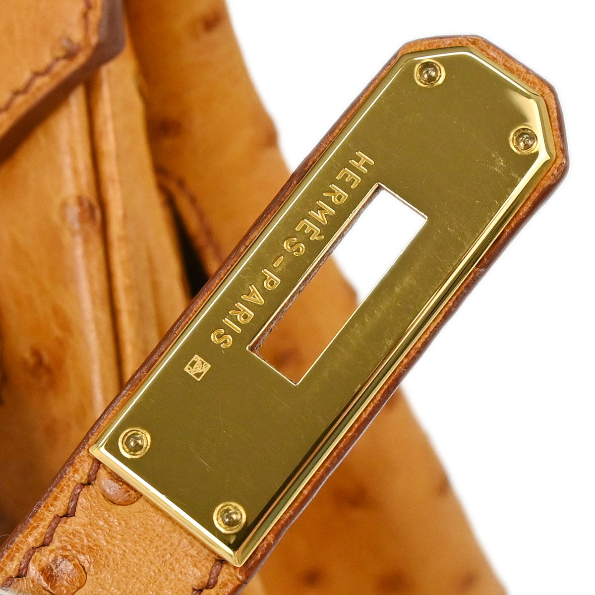Hermes * Chestnut Ostrich Birkin 35 Handbag