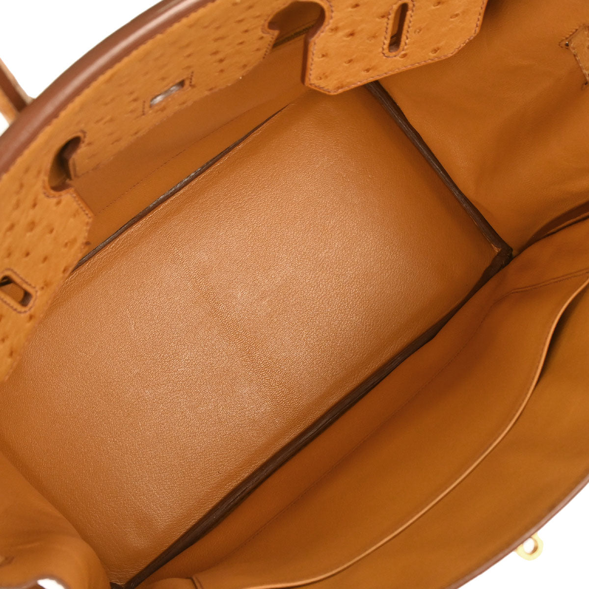Hermes * Chestnut Ostrich Birkin 35 Handbag