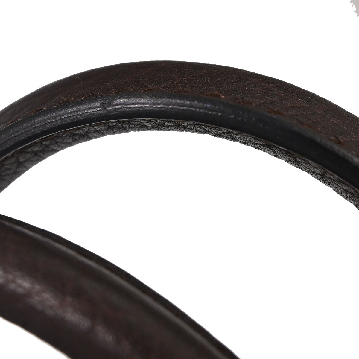 Hermes Marron Fonce Fjord Haut a Courroies 28 Handbag
