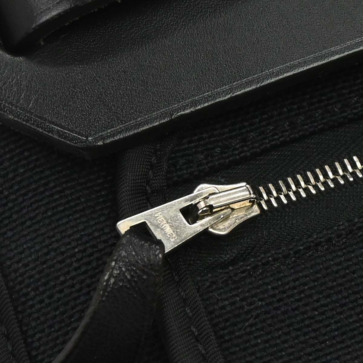 Hermes Black Toile Officier Herbag Zip PM 2way Shoulder Handbag