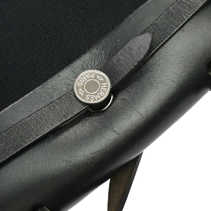 Hermes Black Toile Officier Herbag Zip PM 2way Shoulder Handbag