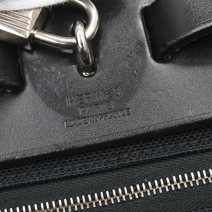Hermes Black Toile Officier Herbag Zip PM 2way Shoulder Handbag