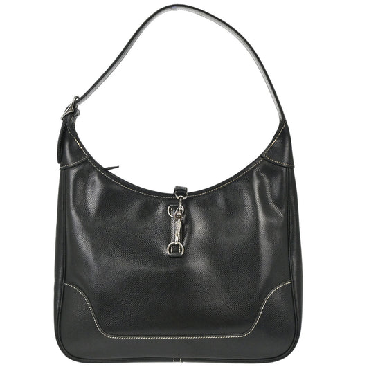 Hermes Black Lisse Trim 31 Shoulder Bag