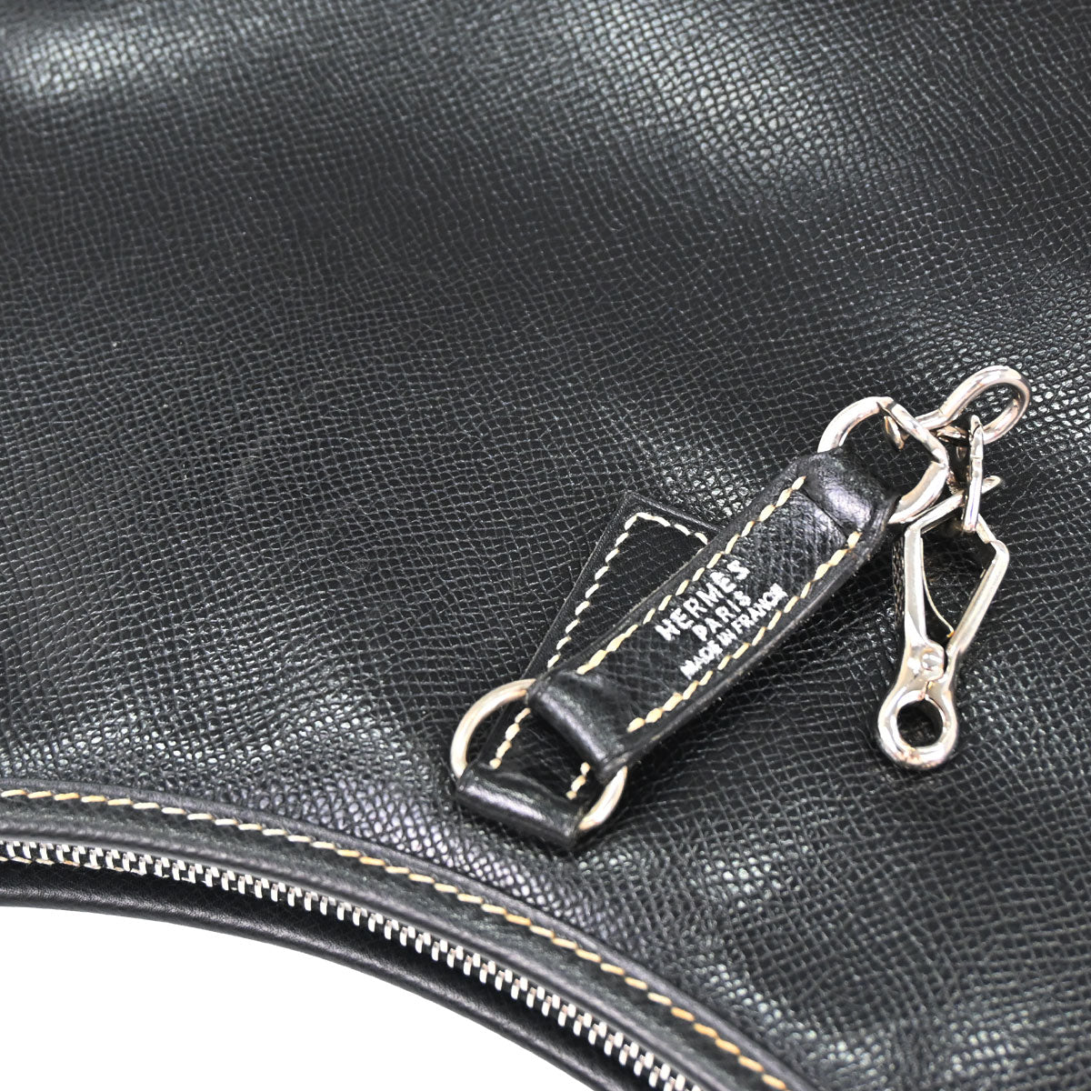 Hermes Black Lisse Trim 31 Shoulder Bag