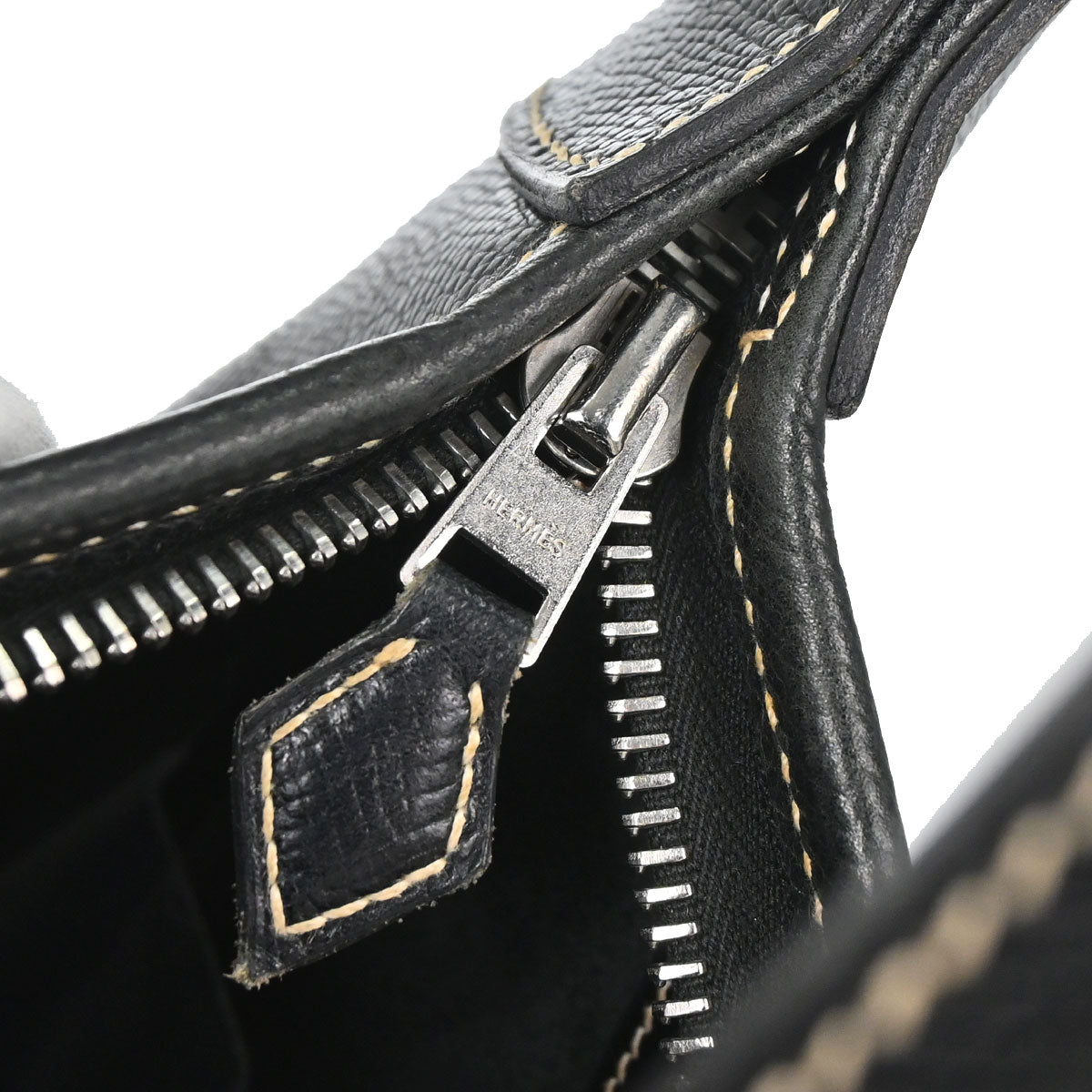 Hermes Black Lisse Trim 31 Shoulder Bag