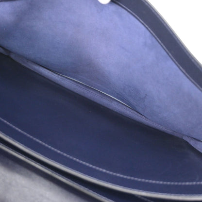 Hermes Blue Indigo Box Calf Sac a Depeches 38 Business Bag Handbag