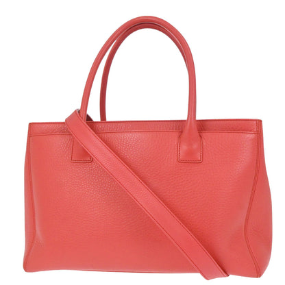 Chanel 2014 Pink Deerskin Executive Cerf 2way Shoulder Tote Bag