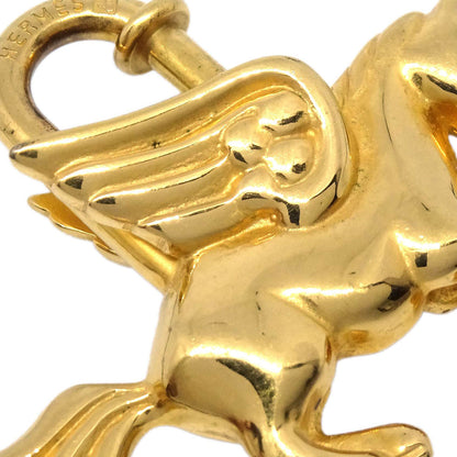 Hermes 1993 Le Cheval Pegasus Cadena Gold Small Good