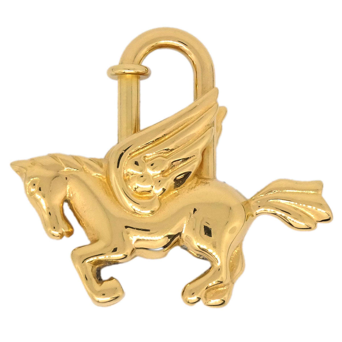 Hermes 1993 Le Cheval Pegasus Cadena Gold Small Good