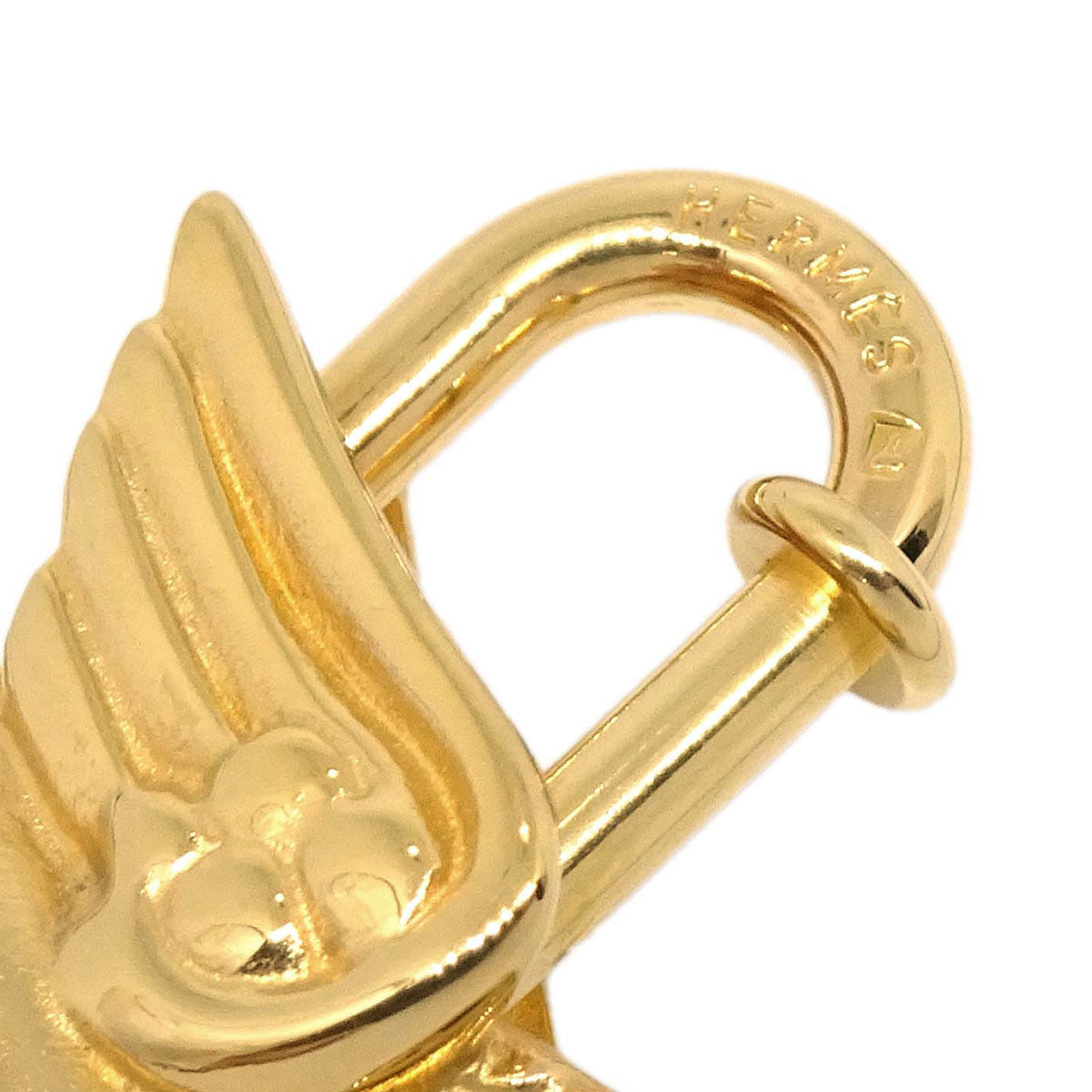 Hermes 1993 Le Cheval Pegasus Cadena Gold Small Good