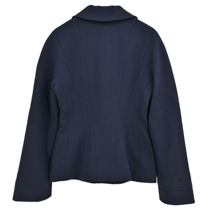 Chanel Single Breasted Jacket Navy