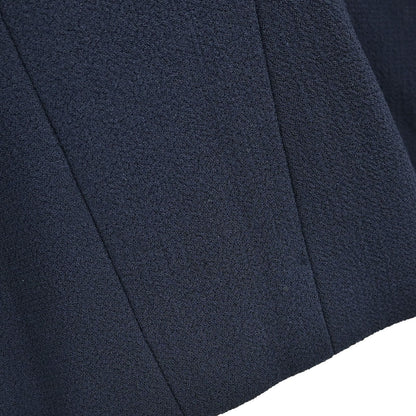 Chanel Single Breasted Jacket Navy