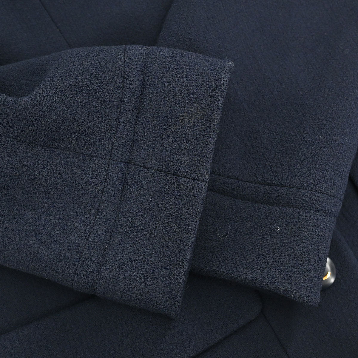 Chanel Single Breasted Jacket Navy