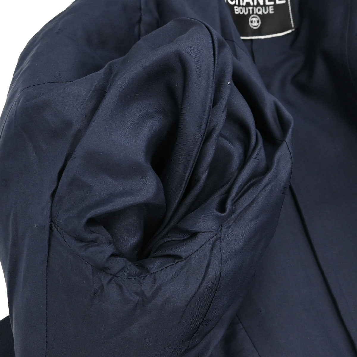 Chanel Single Breasted Jacket Navy