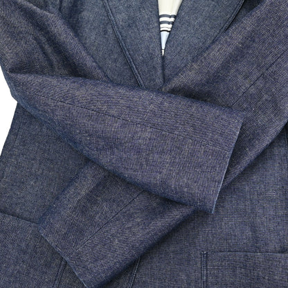 Chanel 2000 Single Breasted Denim Jacket Indigo #38