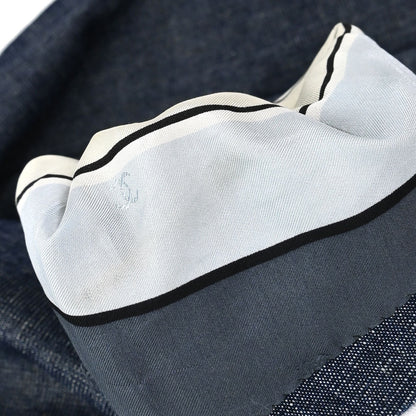 Chanel 2000 Single Breasted Denim Jacket Indigo #38