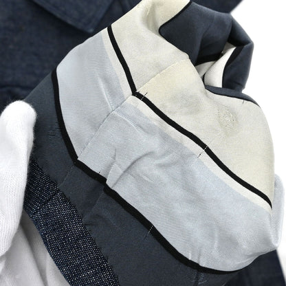 Chanel 2000 Single Breasted Denim Jacket Indigo #38