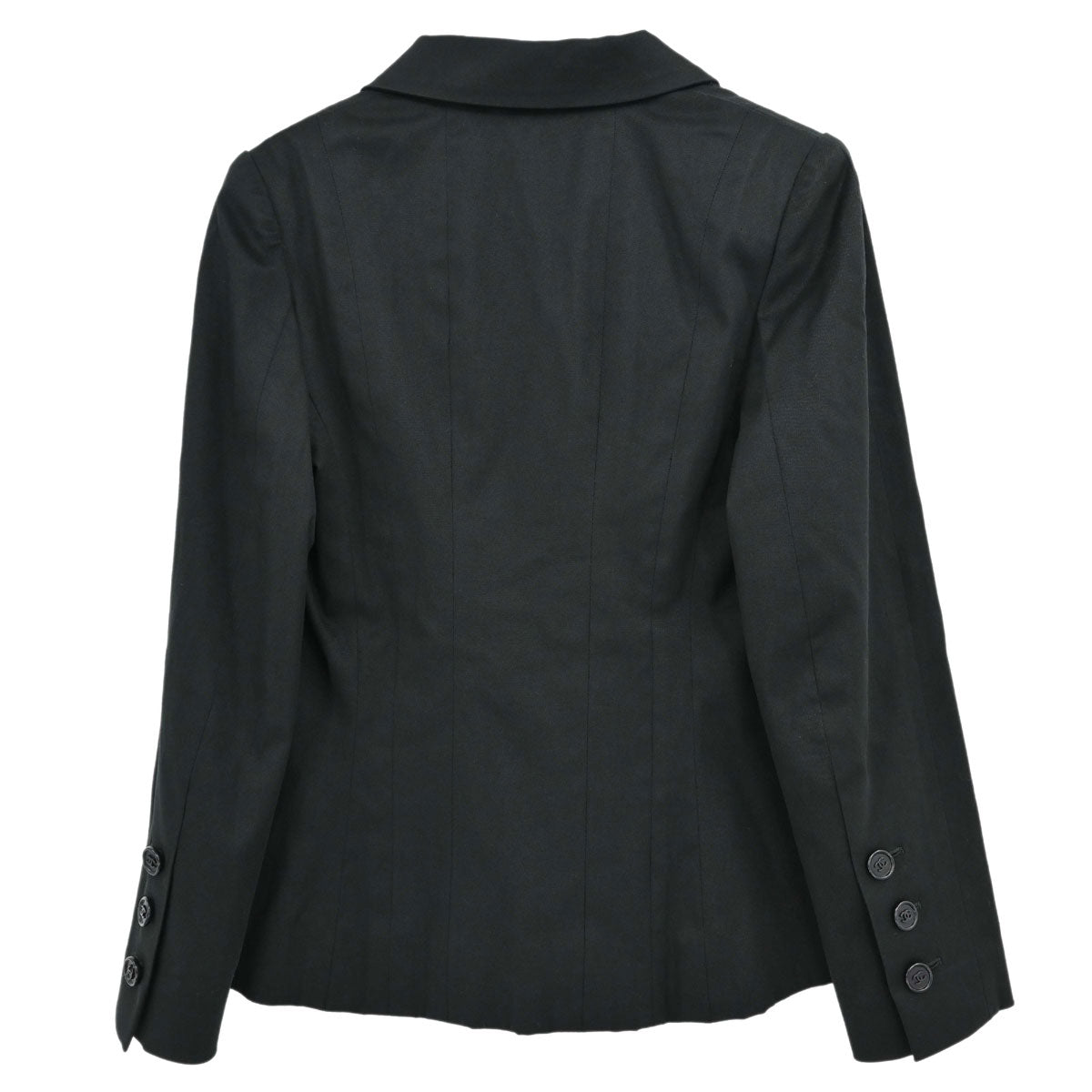 Chanel 1998 Double Breasted Jacket Black #36
