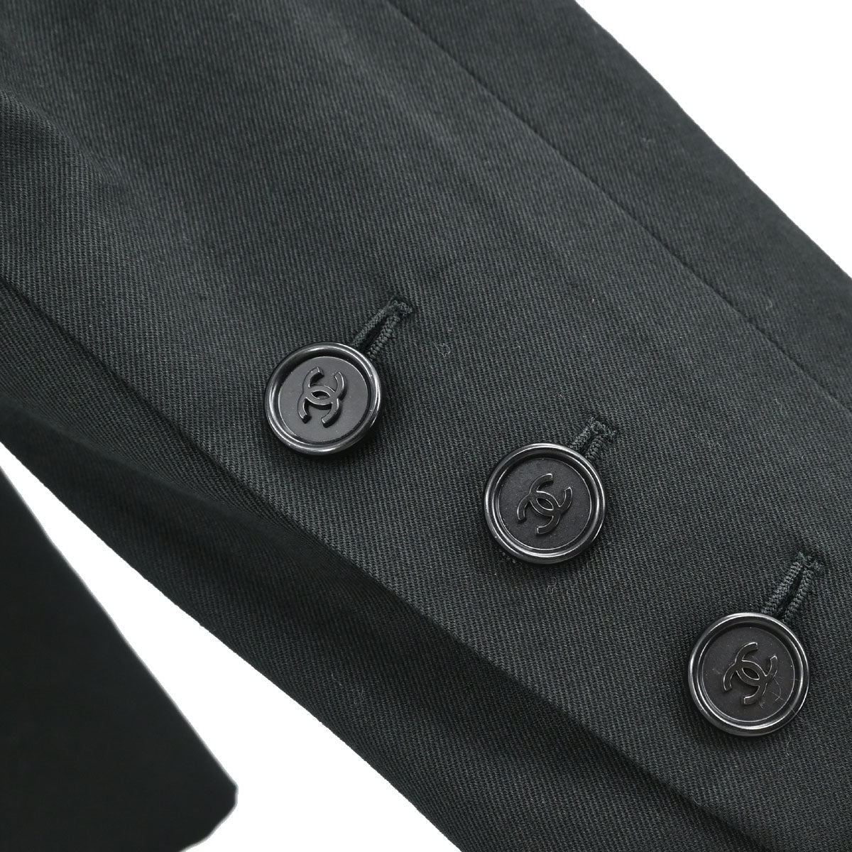 Chanel 1998 Double Breasted Jacket Black #36