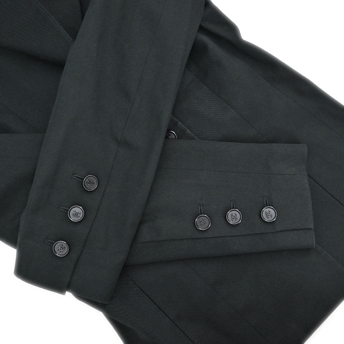 Chanel 1998 Double Breasted Jacket Black #36