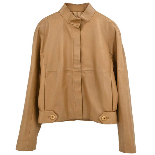 Loewe Sheepskin Leather Jacket Beige #38